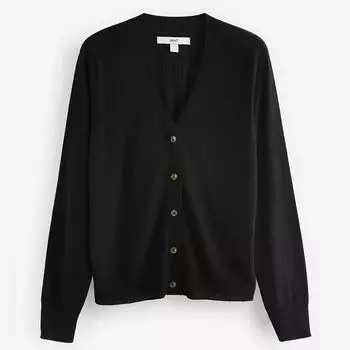 Женский однотонный кардиган NEXT, черный