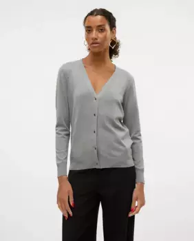 Женский однотонный кардиган Vero Moda, серый