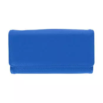 Женский однотонный кошелек-клатч Bianca из веганской кожи Buxton, цвет extreme blue