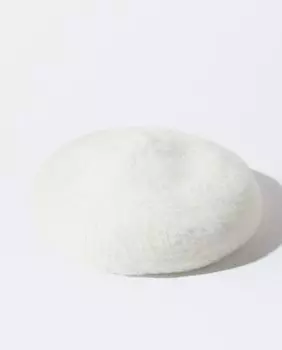 Женский однотонный меховой берет Parfois, белый