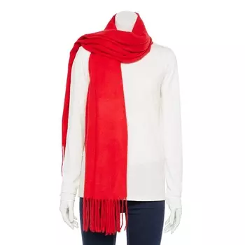 Женский однотонный продолговатый шарф Sonoma Goods For Life, цвет Valentine Bouquet