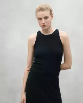 Женский однотонный свитер с круглым вырезом Ecoalf, черный