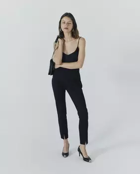 Женский однотонный топ на бретелях IKKS, черный