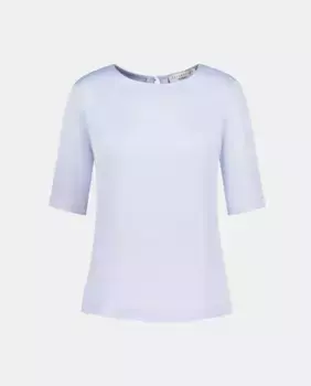 Женский однотонный топ с коротким рукавом Woman El Corte Ingls, светло-голубой