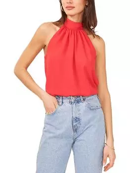 Женский однотонный топ с завязками на спине 1.State, светло-малиновый