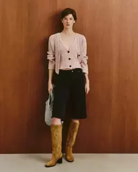 Женский однотонный вязаный жилет Southern Cotton, цвет 200 Rosa