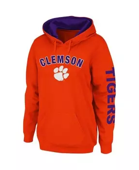 Женский оранжевый пуловер с капюшоном Clemson Tigers Loud and Proud Colosseum