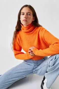 Женский оранжевый свитер Koton