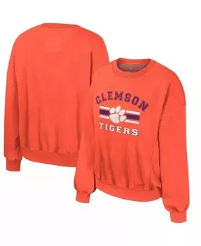 Женский оранжевый свитшот-пуловер Clemson Tigers Audrey Colosseum, оранжевый