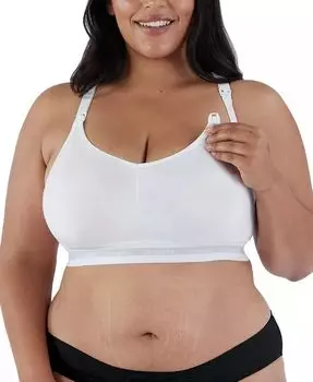 Женский оригинальный бюстгальтер для кормления с удлиненной чашкой Bravado Designs, белый