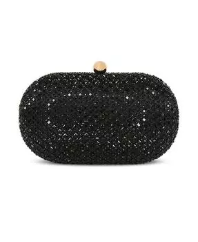 Женский овальный минодьер с кристаллами Reign Jewel Badgley Mischka, черный