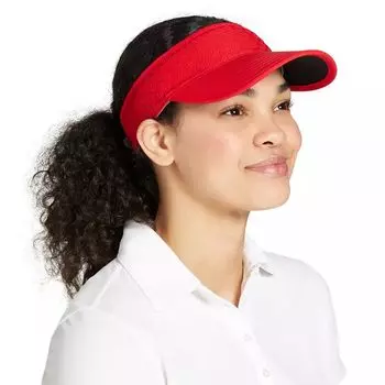 Женский перфорированный козырек для гольфа Walter Hagen, красный