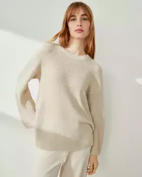 Женский перламутровый вязаный свитер Southern Cotton, цвет Visn claro