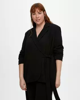 Женский пиджак больших размеров Evoked, черный
