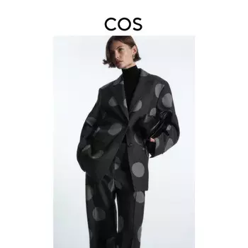 Женский пиджак Cos из смесовой шерсти, серый