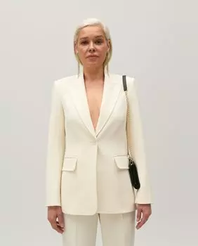 Женский пиджак цвета слоновой кости Claudie Pierlot, белый