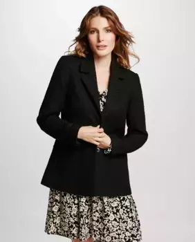Женский пиджак из букле Vila, черный