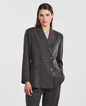 Женский пиджак на пуговицах Yas, темно-серый