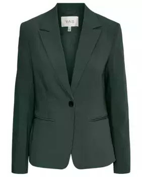 Женский пиджак на пуговицах Yas, зеленый