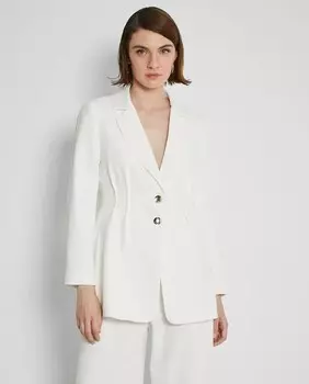 Женский пиджак, приталенный на талии Trucco, белый