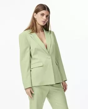 Женский пиджак с длинными рукавами Yas, зеленый