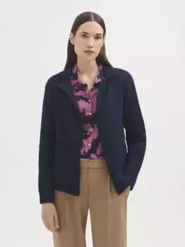 Женский пиджак с накладными карманами Nice Things, темно-синий