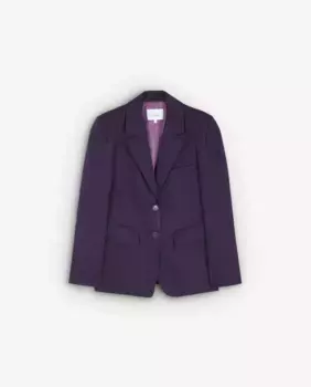 Женский пиджак с воротником с лацканами и застежкой на пуговицы Scalpers, фиолетовый