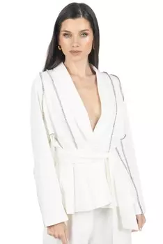 Женский пиджак Tania с золотистыми пуговицами Akalia, белый