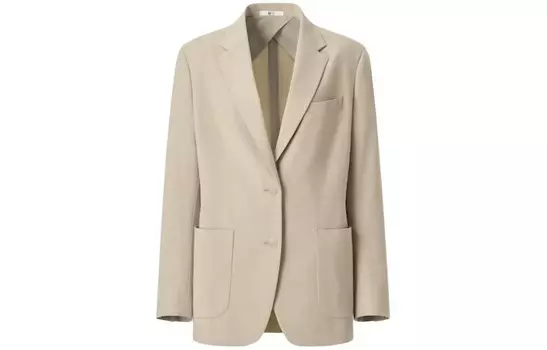 Женский пиджак Uniqlo, бежевый