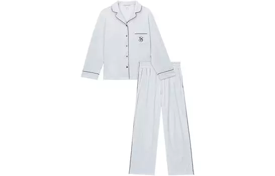 Женский пижамный комплект, цвет Flint Gray Victoria's Secret, синий