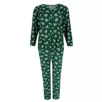 Женский пижамный комплект Hunter с цветочным принтом Elegant Emily, цвет Hunter Green