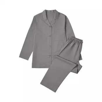 Женский пижамный комплект Muji из композитного волокна, темно-серый