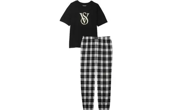 Женский пижамный комплект Victoria's Secret, Black White Plaid