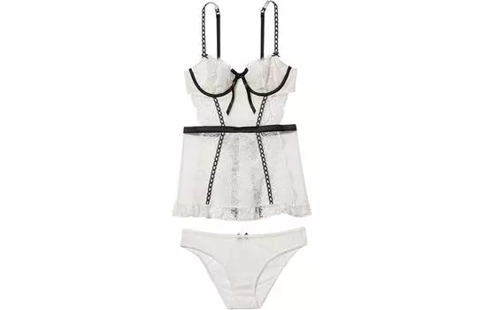 Женский пижамный комплект Victoria's Secret, цвет Black/White