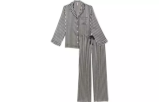 Женский пижамный комплект Victoria's Secret, цвет Black/White Stripes