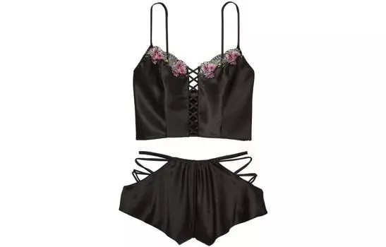 Женский пижамный комплект Victoria's Secret, цвет Black