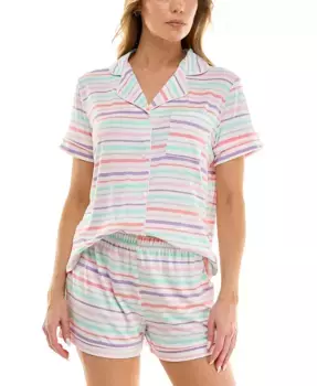 Женский пижамный комплект Yummy с вырезом на воротнике Roudelain, белый