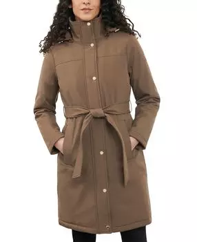 Женский плащ с капюшоном и поясом Michael Kors