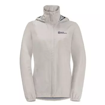 Женский походный дождевик Jack Wolfskin, цвет naturwei/naturwei