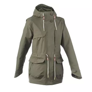 Женский походный дождевик Quechua, цвет [en] bronze khaki green