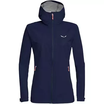 Женский походный дождевик Salewa, синий/черный
