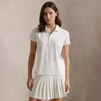 Женский поло из трикотажа Tailored Ralph Lauren Polo Ralph Lauren, белый