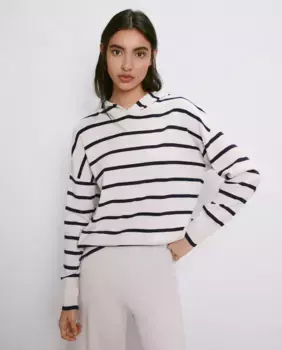 Женский полосатый свитер Easy Wear, цвет Crudo