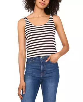 Женский полосатый топ без рукавов Vince Camuto, мультиколор