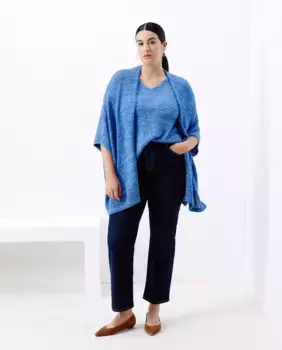 Женский пончо-кардиган Couchel, синий