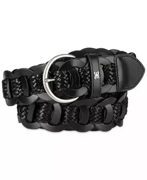 Женский повседневный тканый ремень из натуральной кожи Sam Edelman, черный