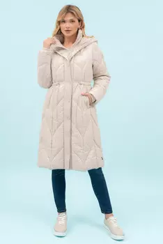 Женский пуховик Budmil, бежевый