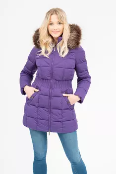 Женский пуховик Budmil, лиловый