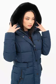 Женский пуховик Budmil, синий
