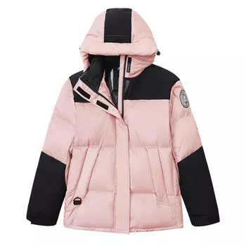 Женский пуховик CAMEL, Сосновый дымчатый фиолетовый/фантомный черный